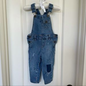 Carter’s Distressed Paint-splatter Overalls 18m